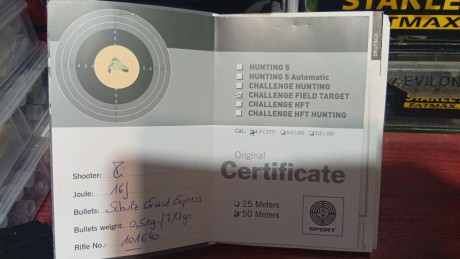 Venta de carabina Steyr challenge mas visor Falcon T50.
Por 2500€, mas gastos de envio por NACEX.
Esta 10