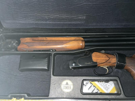 Vendo espectacular escopeta superpuesta de la prestigiosa marca española Lanber, modelo Superlanber. El 02