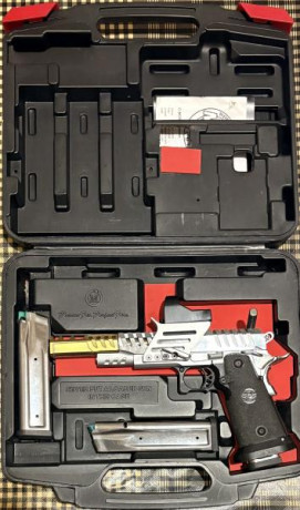 Vendo SPS Vista Star cromo,
Calibre 9mm, prácticamente nueva, muy poco uso, 3000 disparos, visor Toni 02