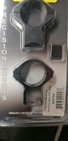 Buenas compañeros, tengo unas anillas Talley de 1'' altas específicas para carabinas Anschutz, válidas 00