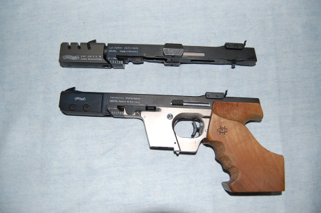 Vendo Walther Expert calibre 32 SW con kit de 22 LR.
El kit del 22 lr lleva contrapeso de origen.
Maletín 00