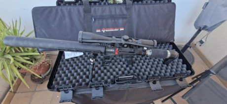 Vendo carabina AGT(AIRGUN TECHNOLOGY) Vixen long en calibre 5.5 (.22) casi nueva, tal y como se ve en 31