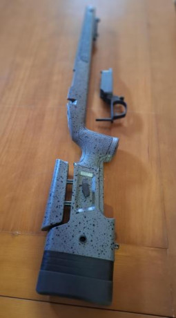 Vendo Culata Bergara HMR para rifle B14.
Culata sintética gris con pespuntes negros.
Chasis interior de 00