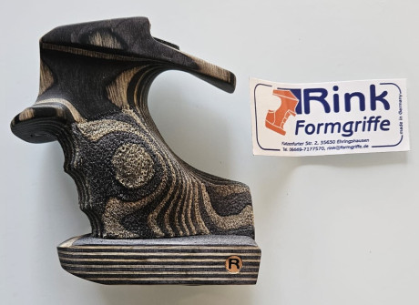 Cacha Rink para pistola Steyr Evo 10 E .  , de madera laminada completamente nueva sin estrenar  talla 00