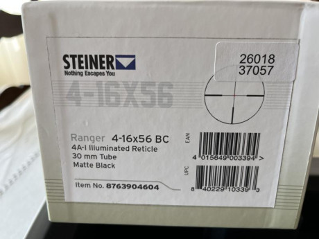 Vendo este visorazo con control paralaje,reticula ilum y torreta balistica en muy buen estado…a excepción 12