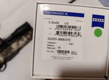 Vendo tikka t3x lite veil wideland + zeiss v6 6-30x50 se vende conjunto de rifle y visor en excelente 01