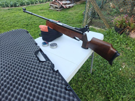 Buenas noches,

 Feinwerkbau 300 S Match , la carabina se encuentra en muy buen estado con pocos
signos 70