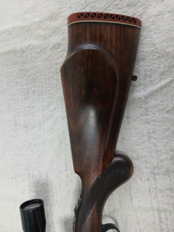 Vendo rifle VOERE calibre 30-06 con monturas apel y visor Lisenfeld 4x32 y maderas al aceite recién hechas. 10
