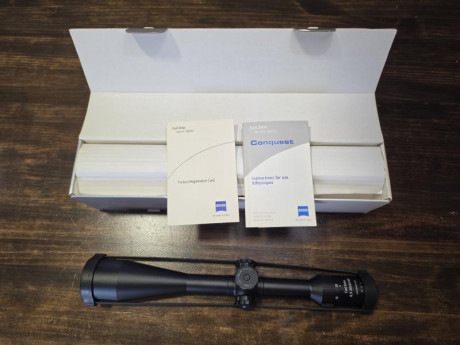 Hola,

Pongo en venta un visor zeiss conquest 6.5-20x50 MC con reticula mildot, esta en perfecto estado, 02