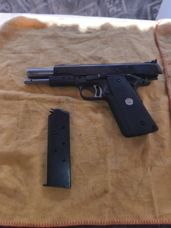 Se vende COLT 45 ACP,. creo que es la Gold Cup y algo más. Sinó lo miro no lo sé. La compre a un compañero 02
