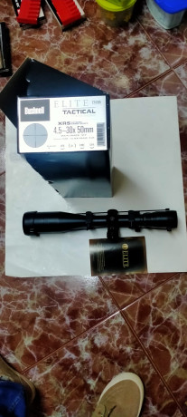 Buenas tardes, vendo visor Bushnell 4.5-30x50 Elite Tactical. Fabricación japonesa. Tiene cuatro años. 01