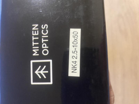 Vendo Visor MITTEN OPTICS retícula iluminada modelo NK4 2,5-10x50 nunca usado.precio 250€
SE ESCUCHAN 01