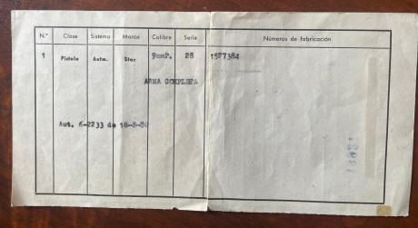 Las primeras creadas por STAR Bonifacio Echevarría en DA.
Esta pistola le fue regalada al Inspector General 10