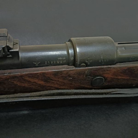 Buenos días a todos:

        Recientemente pude recoger en mi IA; un Mauser K98 con código 27 de fabricación, 22