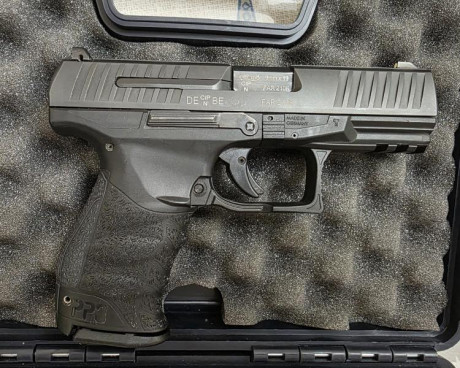 Pistola Walther PPQ de 4" en muy buen estado. Guiada actualmente en F.
Incluye 4 cargadores de 15 01