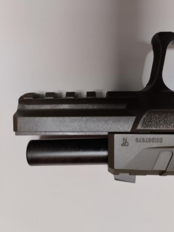 Vendo pistola Echelon de 9mm. Comprada nueva. Ha disparado 50 cartuchos, trae dos cargadores, uno de 17 121