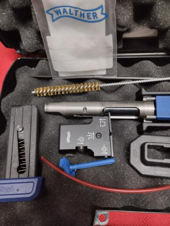 Vendo Kit del 22lr para pistola GSP 500 Walther. Comprado nuevo el 20/11/2025. Usado muy poco ya que utilizo 00