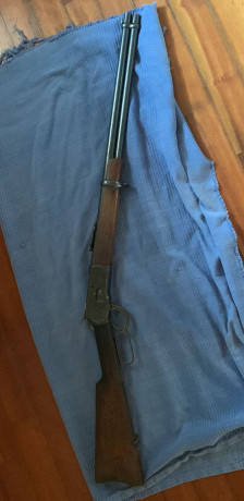 Rifle Tigre (Winchester)  calibre 44-40  
Guiado en armas históricas licencia F / antes guiado en caza
 00