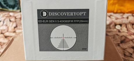 VENDIDO,SE PUEDE CERRAR.Pongo a la venta el visor Discovery ED-ELR Gen II 5-40x56 FFP, prácticamente nuevo, 02