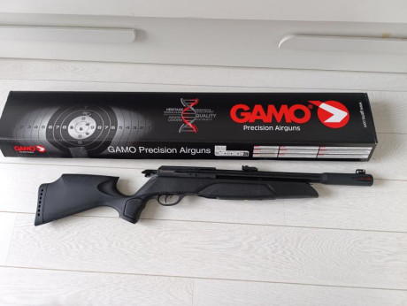 gamo Arrow Nueva , procedente de un sorteo.
La carabina la dono el fabricante, esta tal y como salió de 02