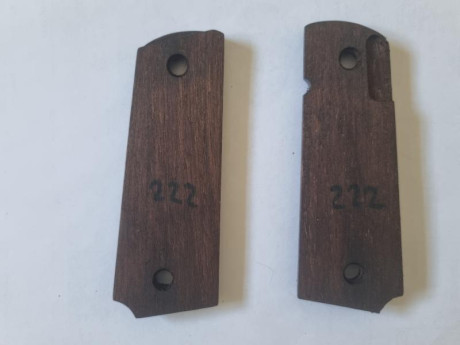 VENDIDO. vende cachas de madera para pistola COLT 1911 nuevas. Precio 35 euros. 00
