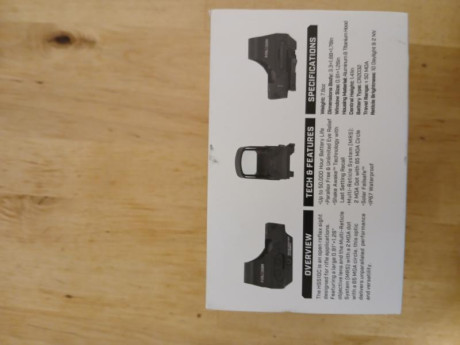 Vendo este conjunto compuesto por un visor de punto rojo con retícula variable igual a los eotech. En 20