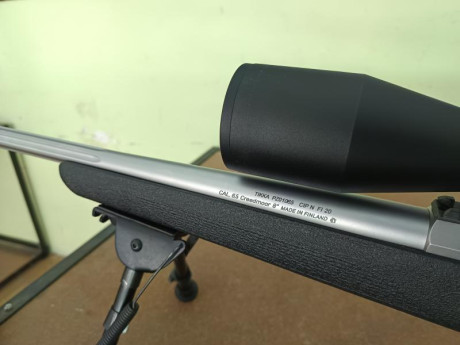 Buenos días, 

Vendo Tikkka Polyfade del 6,5 Creedmoor en 1000€. Incluye carril picatinny de acero y cantonera 12