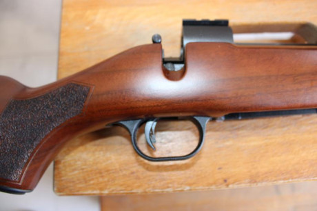 Hola. Vendo rifle MOSBERG PATRIOT WALNUT, 30-06.
Único dueño. Solo ha disparado cuatro cajas de 20, en 11