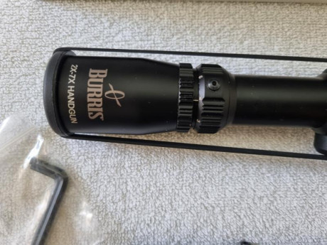 Se vende monturas para alza de rifle MOSIN NAGANT con anillas de acero y visor BURRIS HANDGUN de 2-7×32 00