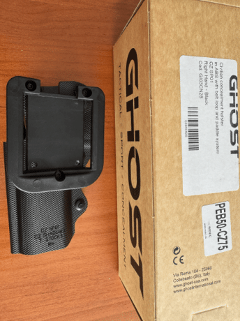 Funda Ghost Civilian sin uso, completa con los dos sistemas de fijación. VENDIDA

Valida para:
CZ 75 SP01 02