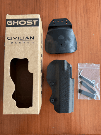 Funda Ghost Civilian sin uso, completa con los dos sistemas de fijación. VENDIDA

Valida para:
CZ 75 SP01 00