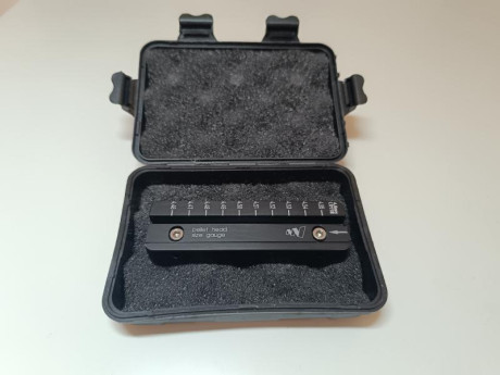 En venta pellet gauge (calibrador de balines) en calibre 4.5. Permite clasificar el tamaño de la cabeza 02
