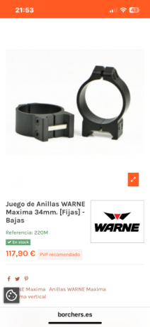 Vendo por no usarlas…son NUEVAS,solo montadas en Aimpoint y sacadas sin un solo tiro!
Fijas y bajas,con 10