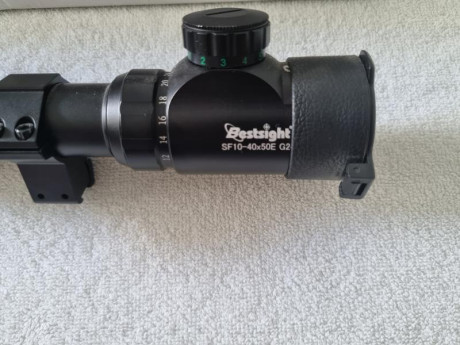 Se vende visor BESTSIGHT SF 10-40×50 G24 con anillas en muy buen estado. Precio 70 euros. Tlf.607609326 01