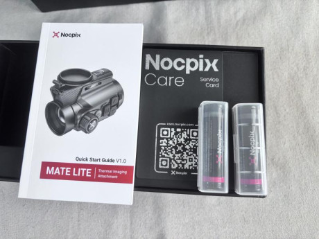 Clip On Térmico y monocular de mano Nocpix Mate 2 Lite ML38,muy pequeño y ligero para montarlo en la campana 40