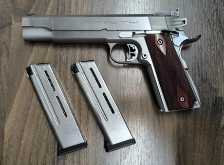 Vendo Infinity Scepter del 9 parabellum con 6 pulgadas de cañón.
Una de las reinas de la precisión.
En 00