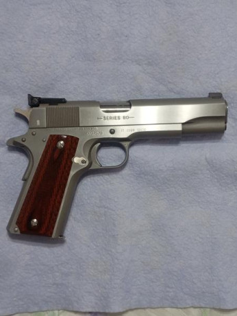 "VENDO" pistola COLT G.I. MATCH  cal. 45 ACP con maletín original, manuales y un cargador, acero 92