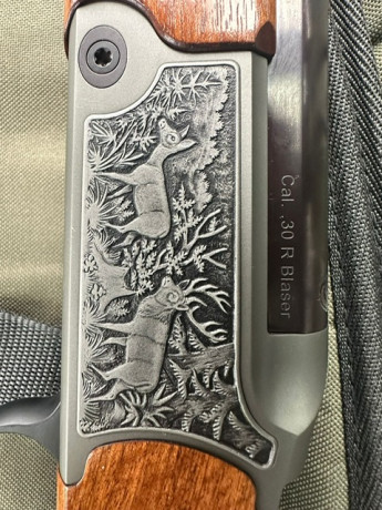 RIFLE Blaser Express LUXUS
Calibre 30R Blaser
Maderas grado 4
Pletinas laterales con animales
Precio 4.200€
Está 01