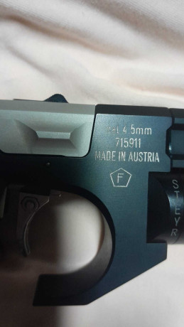 En venta pistola Tiro deportivo Steyr Mod. LP5P/LP1
Se incluyen dos cilindros de carga y bomba.
funcionando 00