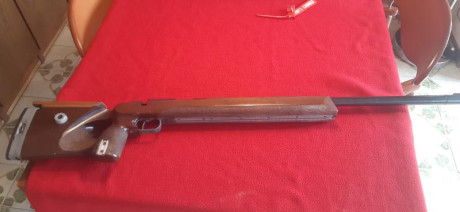 Buenas tardes, otra carabina de mi amigó que no está.... ANSCHUTZ mod.MATCH 54 Cal 22 lr.
   Con todo 12