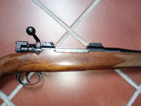 Vendo rifle Brno Modelo98 en calibre 30-06 .
El rifle incluye bases apel y anillas apel de 25 mm . 
Esta 02