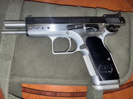 El cañón, el que está en la foto.

La pistola de la que ha salido, la que está en la foto; yo tiro a precisión 10