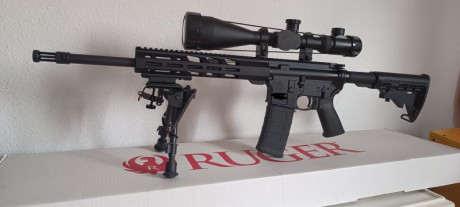 Se vende Ruger 556 , cal 300 blk, está prácticamente nuevo, se vende con 2 cargadores de 10 y otro de 00