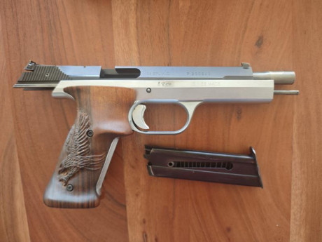 Se vende pistola Sig Hämmerli P240 en calibre 38WC. En perfecto estado tanto estético como funcional.
Guiada 50