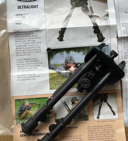 En venta bipode Harris original como nuevo. Es la serie S modelo L.

Lo vendo por 100€. El PVP es 230€.

Está 00