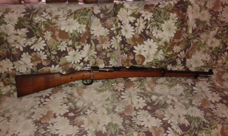 Cambio carabina modelo OVIEDO 1926, 7x57, por replica de revolver 44-40 ó 45.con certificado para libro 00