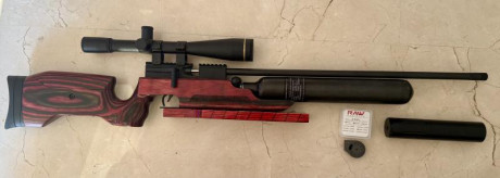 Vendo carabina RAW HM1000x. Calibre30. Regulador Humarex. Se puede cargar Perdigones de uno en uno, adjunto 01