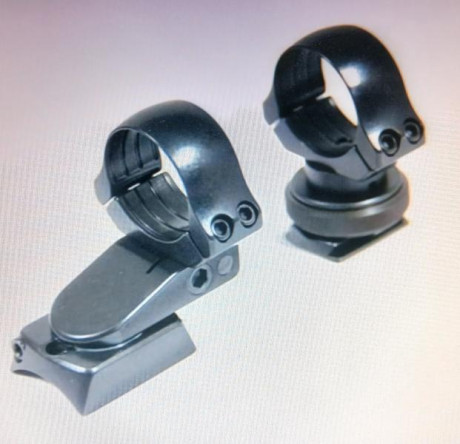 Busco para comprar anillas Recknagel Eramatic con la delantera pivotante para tubo de 30Mm tambien me 00