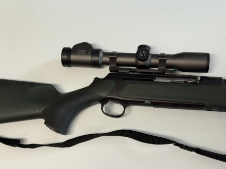 Se vende este estupendo rifle por cambio de planes , con bases sauer y visor zeiss duralit , 1,2-5x36 01