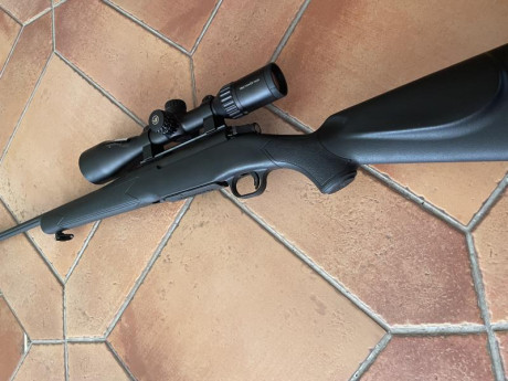 Buenas a todos.

Se cede Mossberg Patriot, comprado a finales del 2023
El rifle está en reestreno muy 01